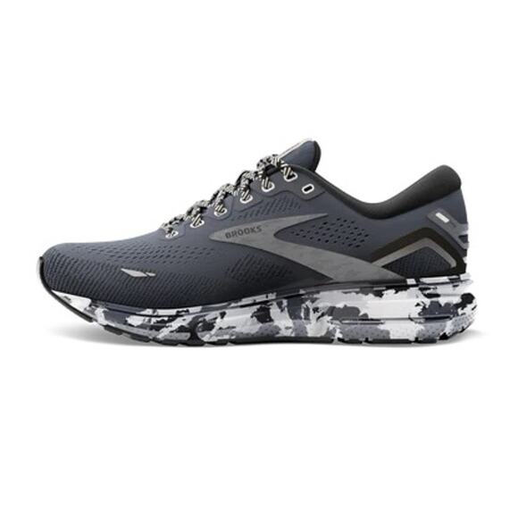 Women’s Brooks Ghost 15 Running Shoe Ebony/Black/Oyster Camo Colorway Size 7.5 - Picture 1 of 8